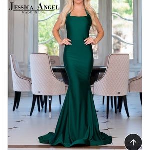 Emerald halter Jessica Angel Gown